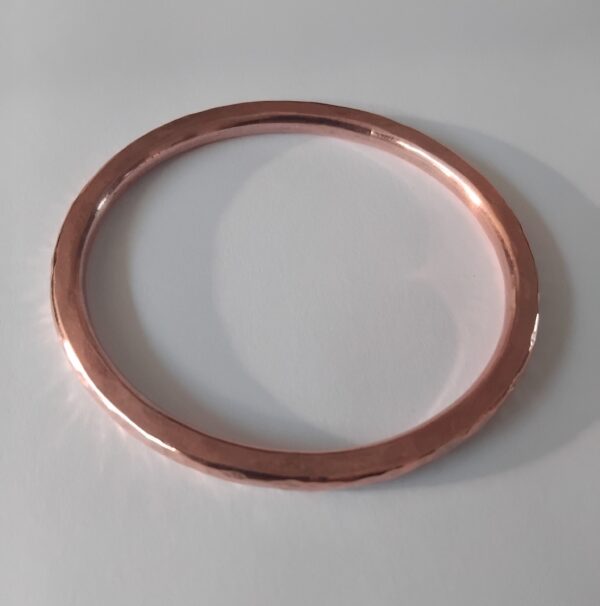 Hammered copper Bangle